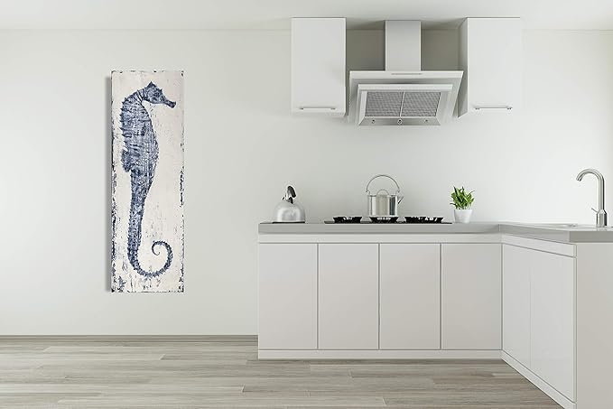 Yihui Arts Ocean Life Theme Bathroom Decor Mediterranean Style Home Canvas Wall - Image 5