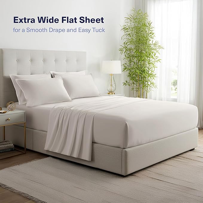 Kickoff Viscose Bamboo Sheets Full Size 4-pc 100% Organic Bamboo Viscose Bed - Image 6