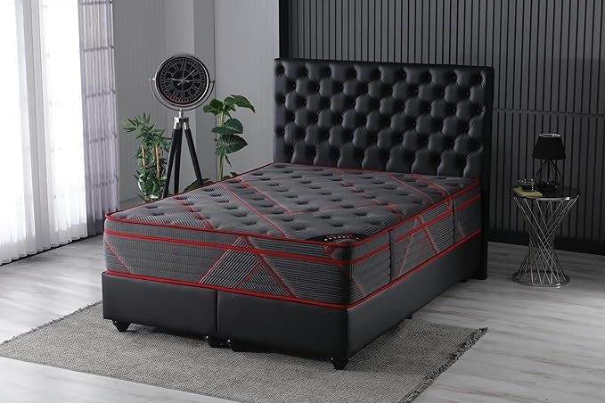 Ottomanson Queen 13" Luxury Black Eurotop Mattress - Image 6