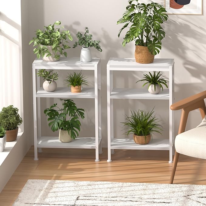Narrow Side Table for Small Space, 3-Tier Small End Table - Image 7