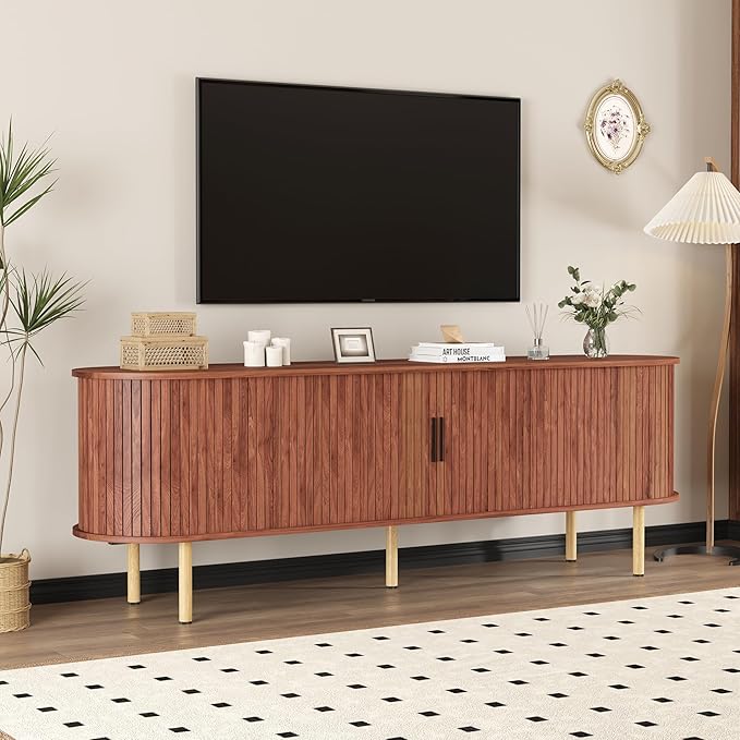 GarveeHome 70.1" TV Stand, Modern TV Console Table - Image 8