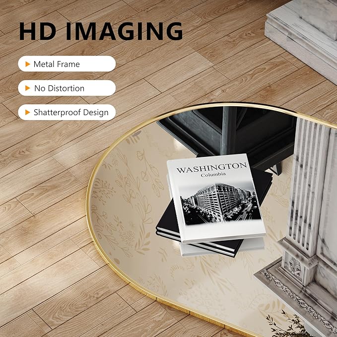 Arched Wall Mirror for Bathroom, Mirrors for Wall, Vanity Mirror for Bedroom - Image 2