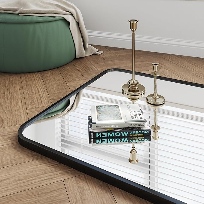Black Vanity Mirror, 30x55 Black Bathroom Mirror, Large Bathroom Mirror - Image 3