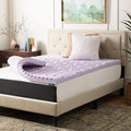 LUCID 3 Inch 5 Lavender Memory Foam Plush-Calming Targeted Convoluted Comfort by Lucid