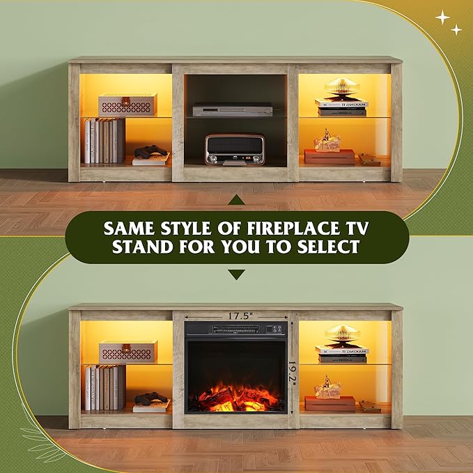 WLIVE LED TV Stand for 65 Inch TV, Modern Entertainment Center - Image 7