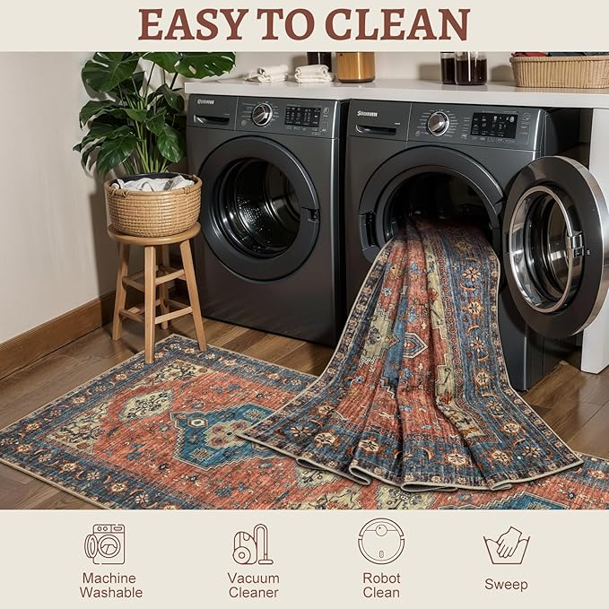 Tangsoo 5x7 Area Rug Washable Rug - Image 4