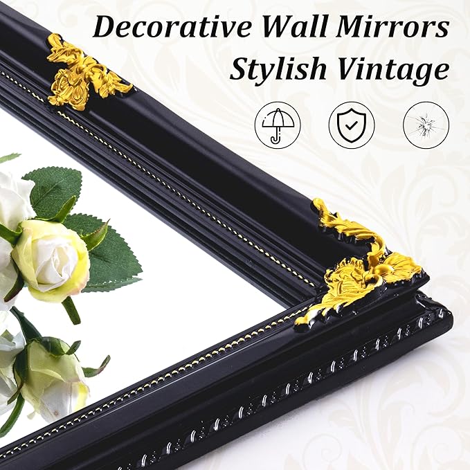 Vintage Mirror Wall Decor, Living Room Over Couch - Image 3