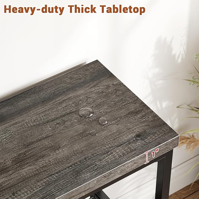 32" Small Console Table, 3-Tier Entryway Table, Sofa Table - Image 5