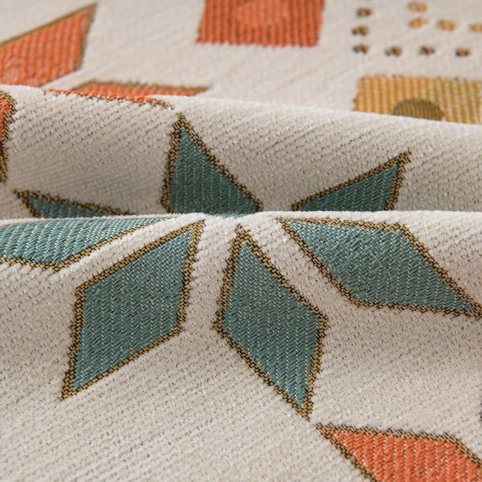 STACYPIK Thick Boho Beige Sofa Cover, Jacquard Chenille Couch Cover - Image 6