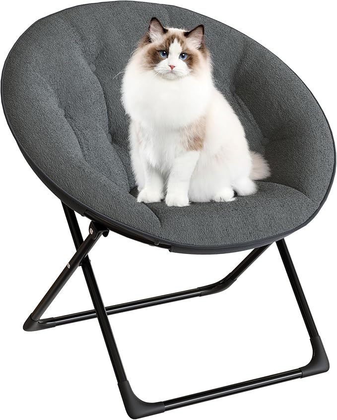 Saucer Chair with Faux Fur Cover by GarveeHome