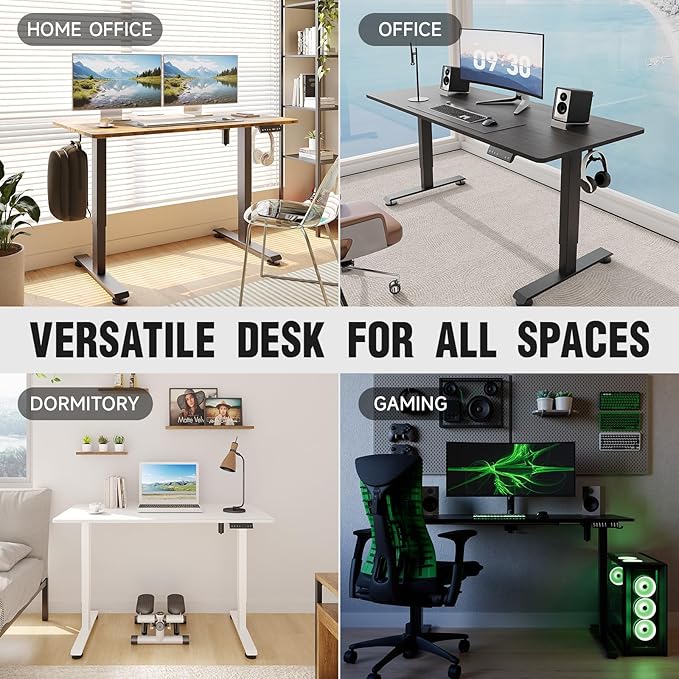 Veken 47.2 Inch Electric Standing Desk, Height Adjustable Sit Stand Up - Image 8