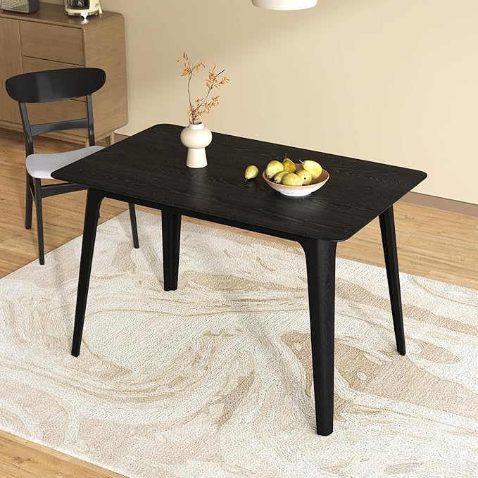 Mid-Century Modern Solid Wood Dining Table - Image 4