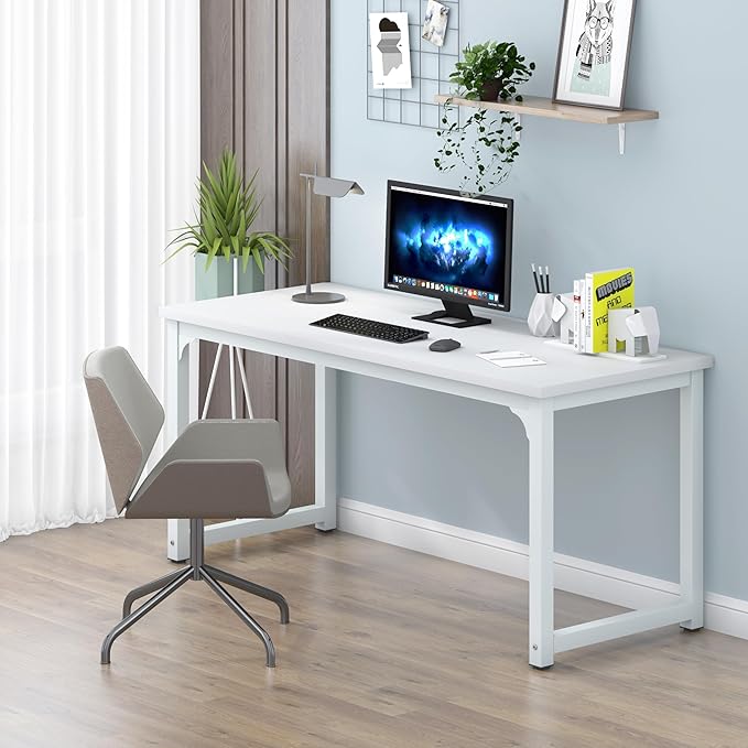 NSdirect Large Office Desk for Home Office, Large 63” Computer Desk Table by NSdirect