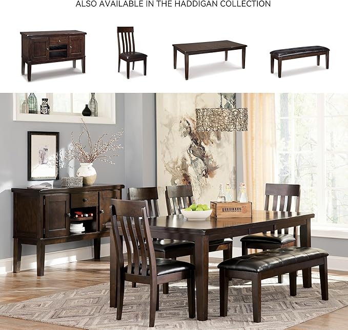 Signature Design by Ashley Haddigan Traditional Upholstered Dining Room Bench - Image 6