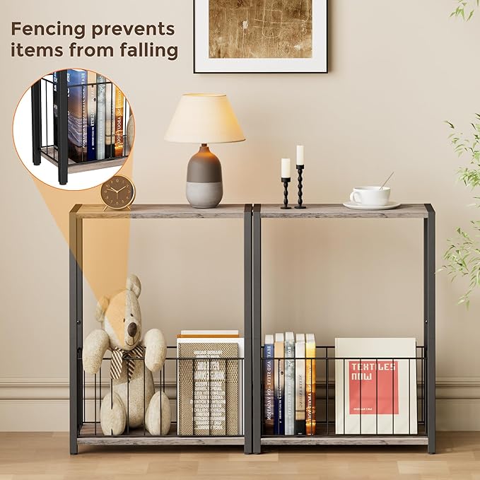 Narrow Side Tables Set of 2 - Image 4