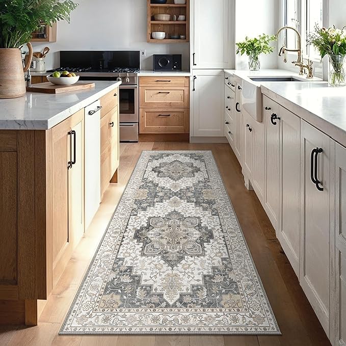 GENIMO 2x5 Runner Rugs for Hallway, Machine Washable Non Slip Vintage Retro Rugs - Image 8