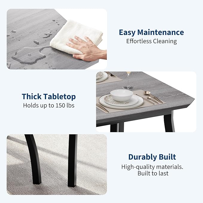 3 Piece Farmhouse Dining Table Set - Image 5