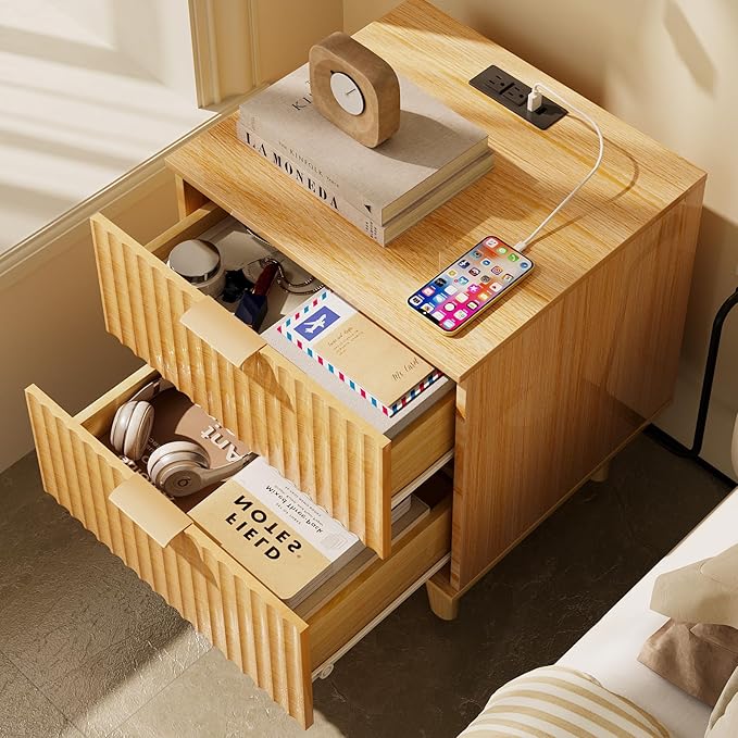 Urban Deco Fluted Nightstand - Image 4