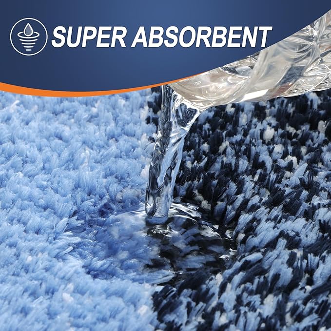 OLANLY Bathroom Rug Mat 59x24, Extra Soft and Absorbent Microfiber Bath Rugs - Image 3