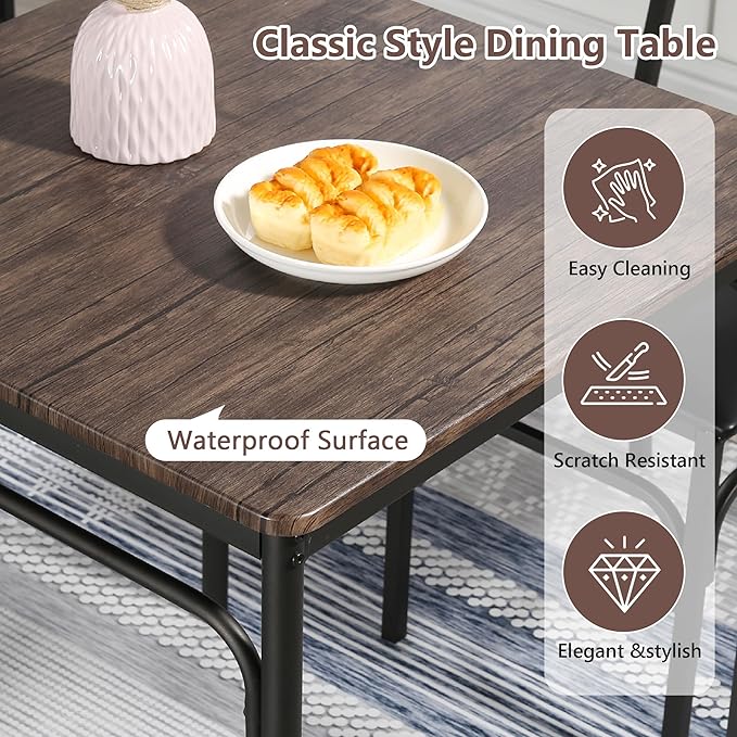 VECELO Kitchen Dining Table Set - Image 6