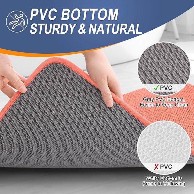 OLANLY Thick Memory Foam Bath Mat Rug 36x24, Extra Soft Absorbent Bathroom Rug - Image 4