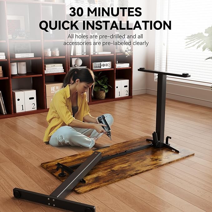 Electric Standing Desk Adjustable Height Stand Up Desk Ergonomic Sit Stand Desk - Image 8