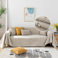 STACYPIK Waterproof Sofa Covers Durable Beige Sectional Couch Cover L Shape by STACYPIK