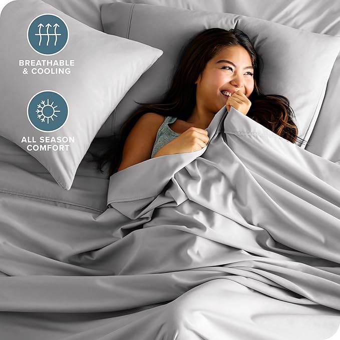 Bare Home Short Queen Sheet Set - Image 3