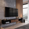 55'' Floating TV Stand, Wall Mounted TV Console, Floating TV Cabinet, Under TV by Unknown