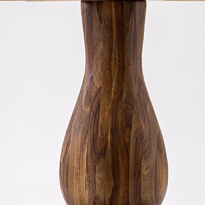 F2MZ7-50N-04 7-Pc Wooden Dining Set Includes a Pedestal Table and 6 Light Tan - Image 13