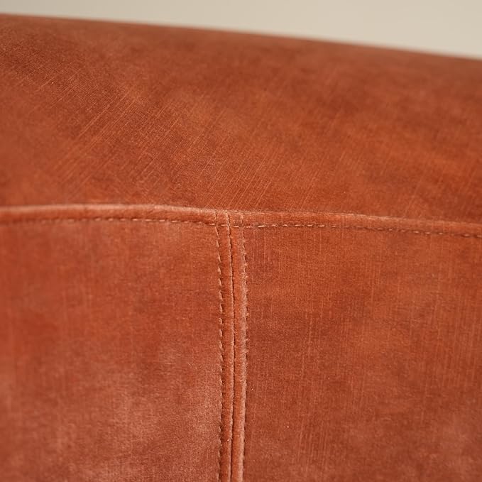 Acanva Luxury Modern Tight Curved Back Velvet Sofa, Minimalist Style Comfy Couch - Image 8