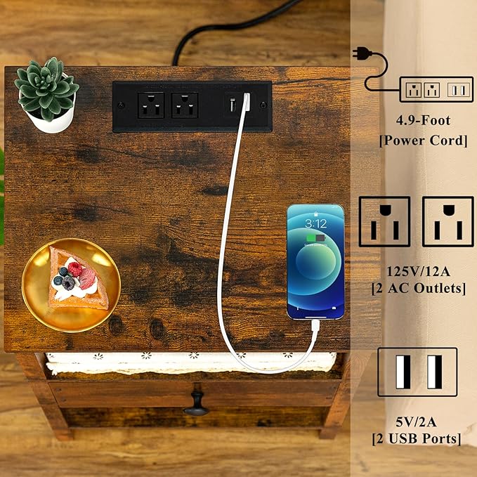 Lerliuo Nightstand Set of 2 - Image 6