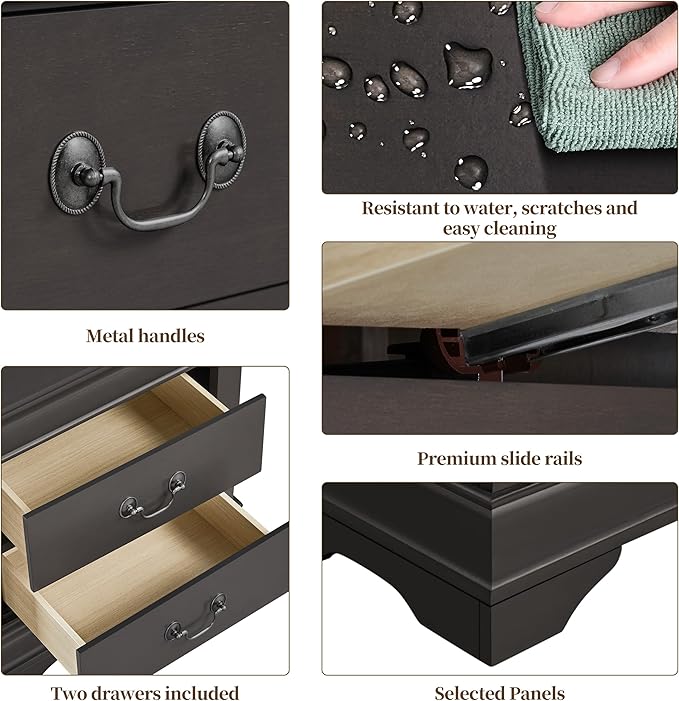 Yaheetech Fully-Assembled Nightstand - Image 6