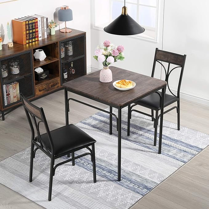 VECELO Kitchen Dining Room Table Set - Image 3