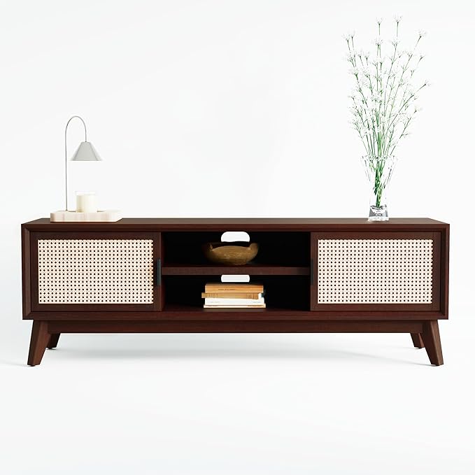 Bme Jasper Premium Solid Wood TV Stand, Under 10 Minutes Assembly, Aesthetic - Image 2