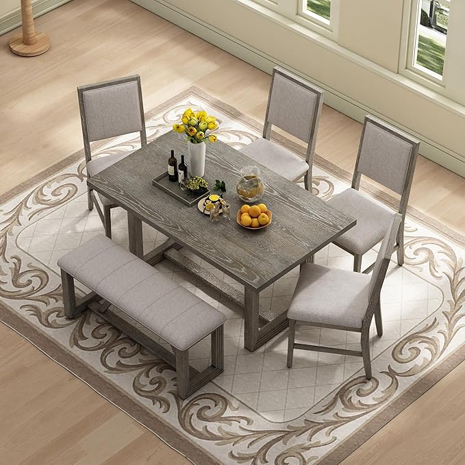 Ball & Cast 6-Piece Dining Table Set - Image 3