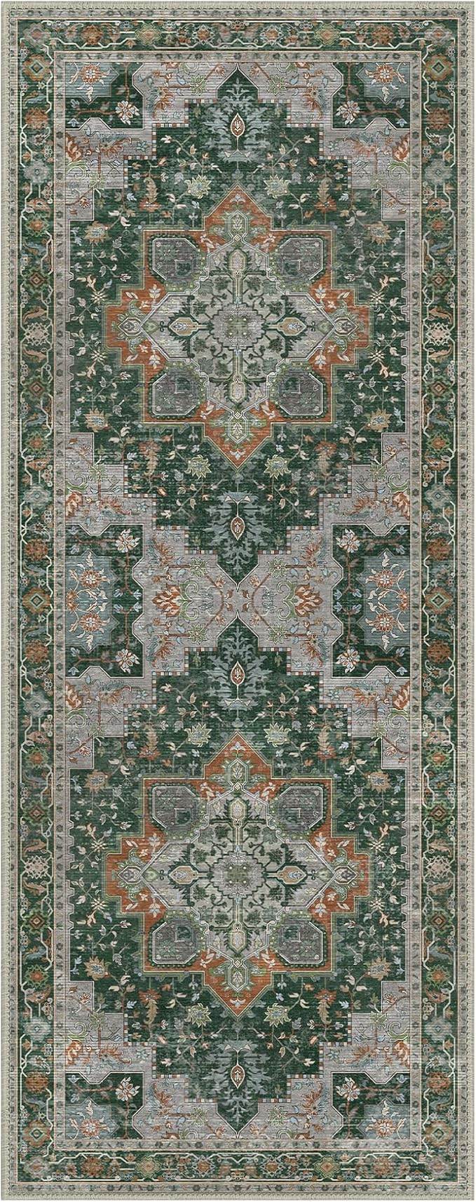 GENIMO 2x10 Runner Rugs for Hallway, Machine Washable Non Slip Vintage Rugs - Image 7