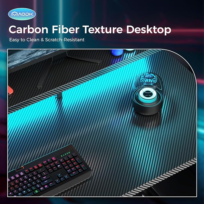 AODK Computer Desk, 56 Inch Gaming Desk - Image 6