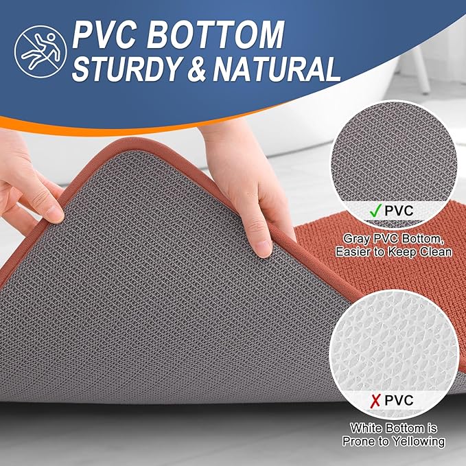 OLANLY Thick Memory Foam Bath Mat Rug 30x20, Extra Soft Absorbent Bathroom Rug - Image 4