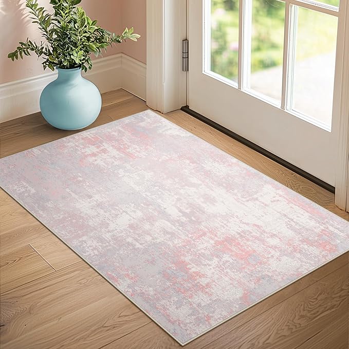 Washable Area Rugs 3'x5' Non-Slip Modern Abstract Soft - Image 4