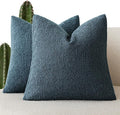 Foindtower Set of 2, Decorative Textured Boucle Throw Pillow Covers Accent by Foindtower
