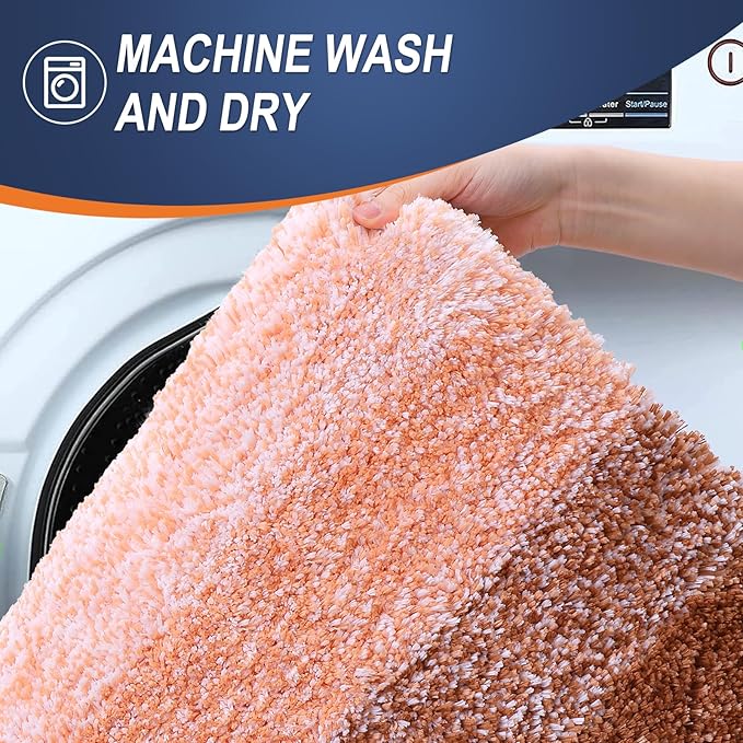 OLANLY Luxury Toilet Rugs U-Shaped 24x20, Extra Soft and Absorbent Microfiber - Image 6
