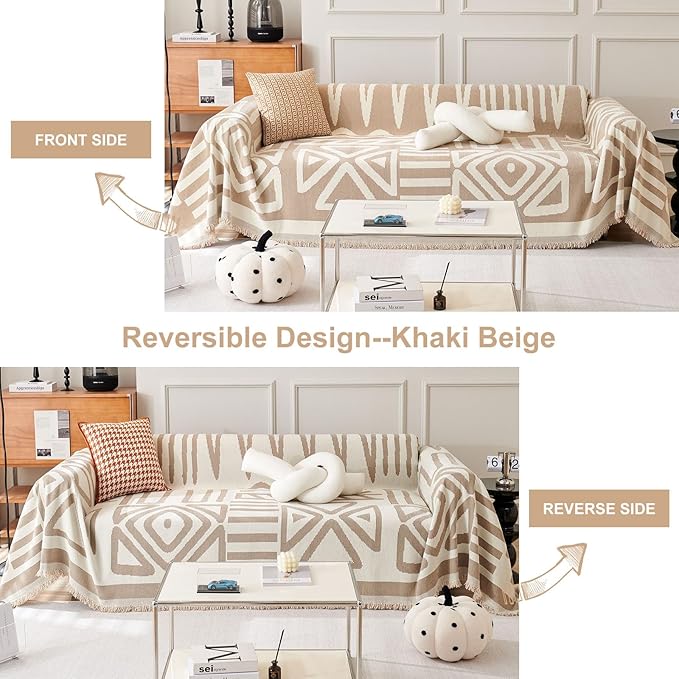 STACYPIK Durable Khaki Couch Covers - Image 4