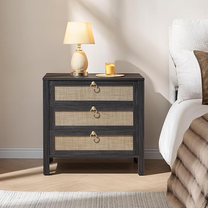 SICOTAS Nightstand Set 2 with Drawers - Image 7