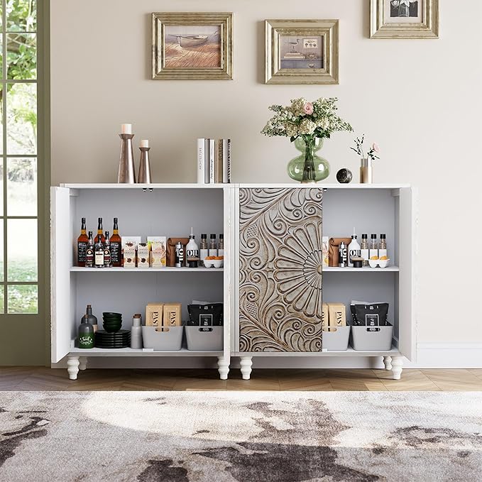 COSIEST Set of 3 32" Buffet Sideboard Cabinets - Image 3