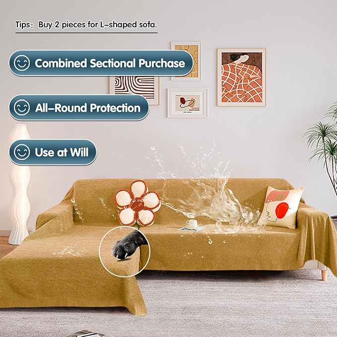 STACYPIK Waterproof Ginger Couch Cover - Image 4