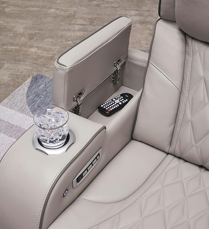 Signature Design by Ashley Boyington Contemporary Leather Match Power Reclining - Image 17