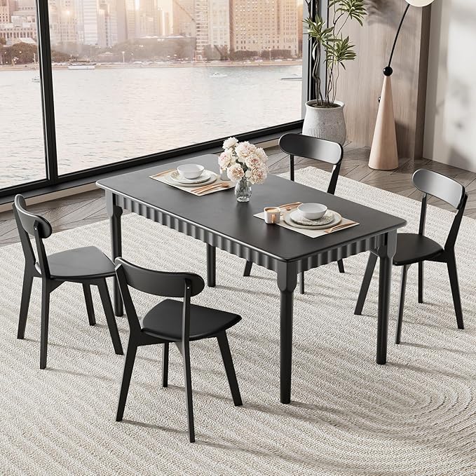 47.2 Inch Solid Wood Dining Table - Image 2