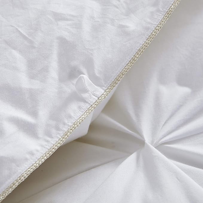Luxurious All-Season Goose Down Feather Fiber Comforter Twin Size Duvet Insert - Image 7