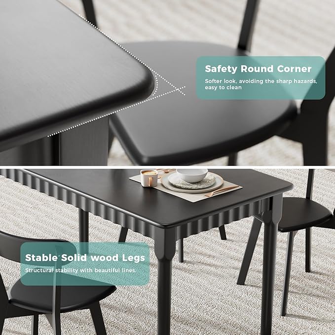 47.2 Inch Solid Wood Dining Table - Image 7
